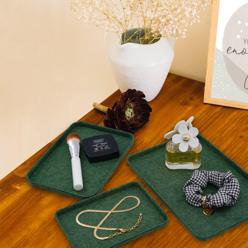 3-piece  EDC Catchall felt trays